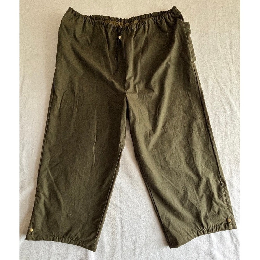 Filson Men's Olive Green WEATHER RAIN TIN CLOTH  Pants Size XLX31 Style 1431